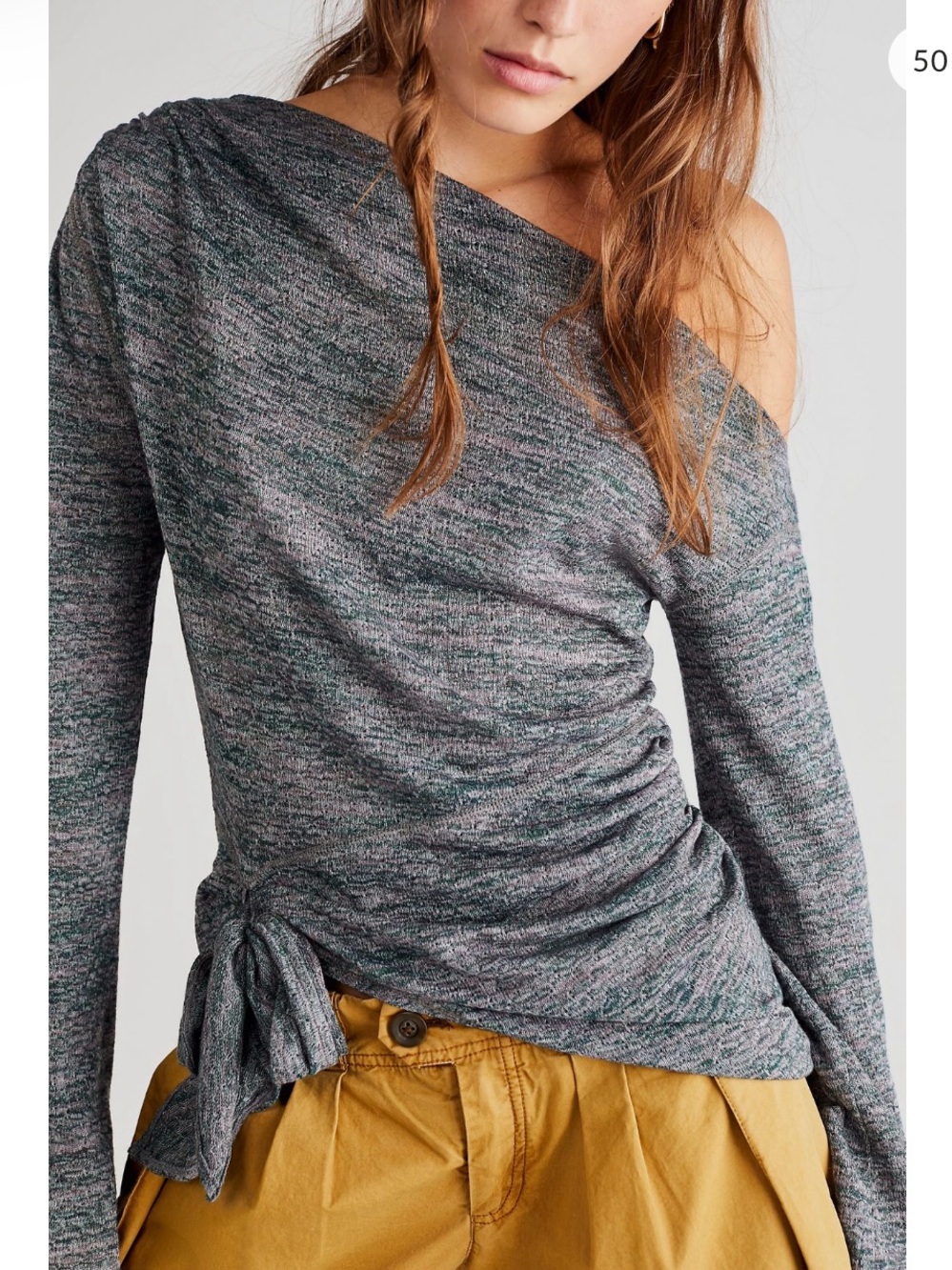 Free People Golden Hour Sweater Top sage M